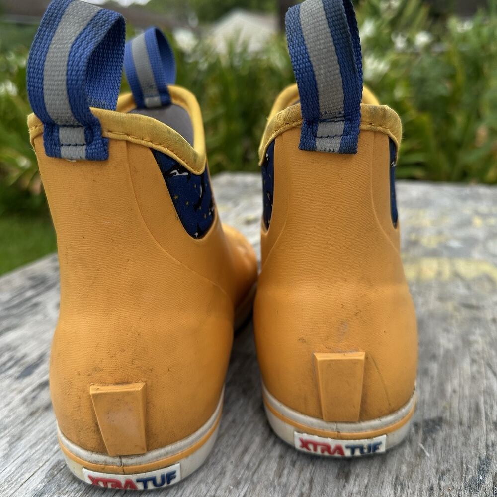 Xtratuf Women's 8.5 Salmon Sisters 6 Inch Ankle Deck Boot READ - Yellow - 880 - Picture 3 of 14